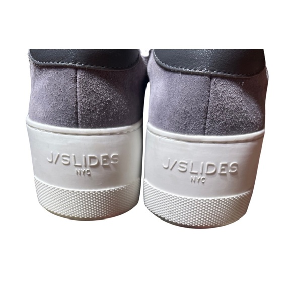 J Slides Suede Platform Sneakers - Picture 3 of 5